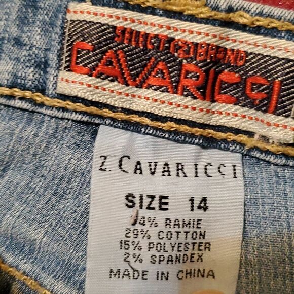 Vintage Z. Cavaricci Girls 5 Pocket Denim Jeans size 14 - Picture 4 of 6